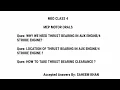 NEED OF THRUST BEARING IN AUX ENGINE WITH LOCATION HOW TO TAKE THRUST BEARING CLEARANCE AUX ENGINE