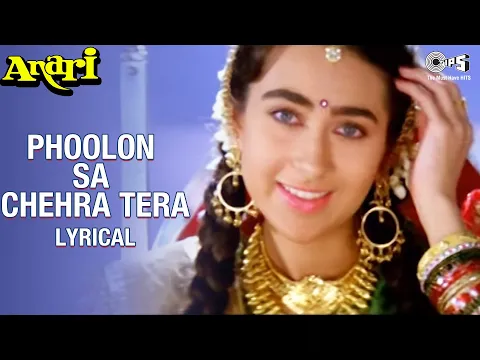 Download MP3 Phoolon Sa Chehra Tera - Audio Lyrical | Venkatesh, Karisma Kapoor | Udit Narayan |Anari Movie Songs