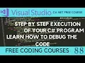 Debug your first C program step by step - explained in English