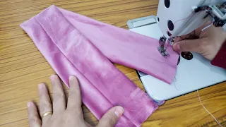 قص وخياطة ربطة فستان بتصميم مظلة | قص وخياطة ربطة لفستان اطفال قطعة واحدة بتصميم مظلة