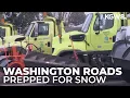 Washington state transportation s treat roads ahead of potential sticking snow