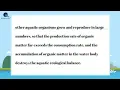 What is water eutrophication and dissolved oxygen Overproliferation Organic matter Organisms