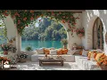 Morning Cafe With Smooth Jazz | Jazz Instrumental In Calm Lake Ambience For Working, Relaxing, Study