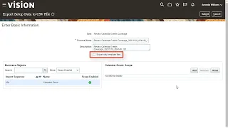 Setup Export and import task setup data using CSV files