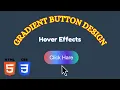 Animated Gradient Button using HTML and CSS CSS Hover Effects