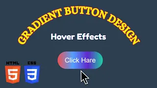 Animated Gradient Button using HTML and CSS CSS Hover Effects