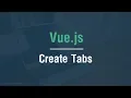 Arabic Vue js Tutorials - Create Tabs