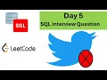 Day 5 SQL Interview Question Find Invalid Tweets LeetCode