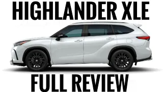2023 TOYOTA HIGHLANDER XLE FULL REVIEW - 3 ROW TOYOTA SUV - BEST TOYOTA SUV