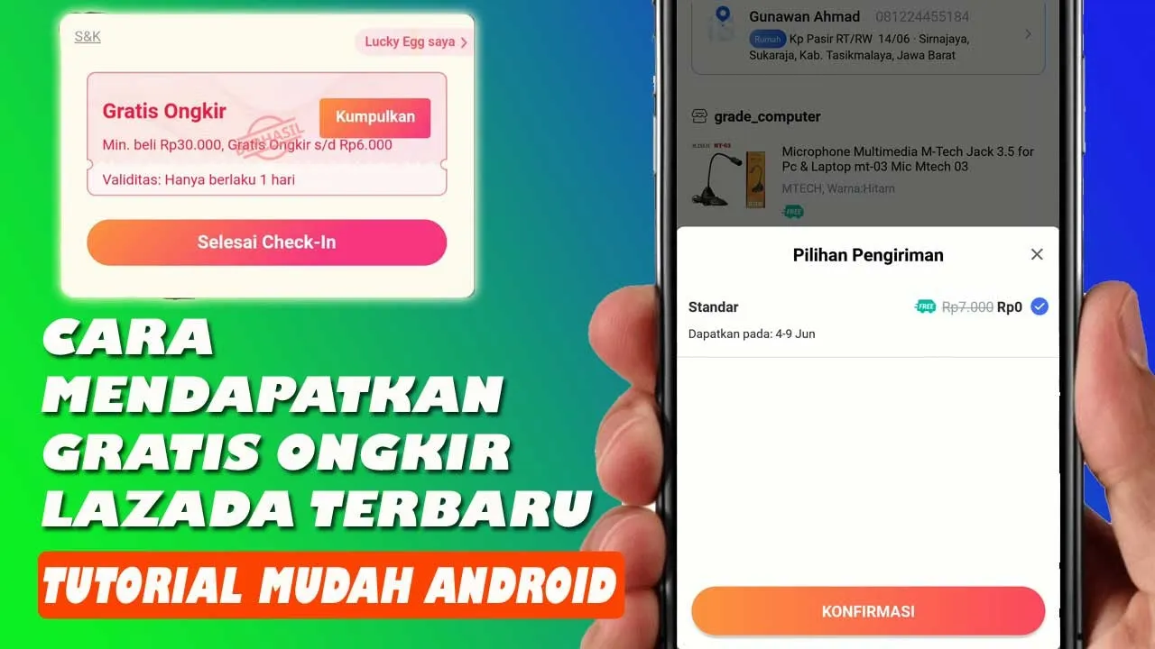 CARA MENDAPATKAN DAN MENGGUNAKAN VOUCHER GRATIS ONGKIR LAZADA TERBARU