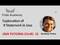 Java Tutorial Hindi 10 If Statement Program Pride Academy