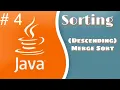Merge Sort Descending Flowchart Pseudocode Visualisasi Sorting Java Code