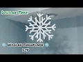 Dollar tree jenga pieces or tower game snowflake DIY Christmas indoor and outdoor decor idea
