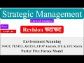 3 Strategic management Environmental Scanning SWOT PESTEL Porter 5 forces IFE EFE matrix
