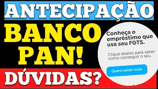 ANTECIPAÇÃO SAQUE ANIVERSÁRIO BANCO PAN! LIBERADO PRA TODOS?