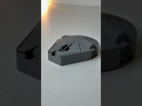 3D printed Millennium Falcon mouse #shorts