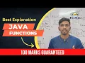 Function in Java Part 01 ICSE Computer Methods in Java ICSE