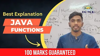 Function in Java Part 01 ICSE Computer Methods in Java ICSE