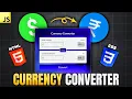 Currency Converter with HTML CSS JavaScript Step By Step Tutorial Coderz Area