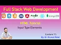 Full Stack Web Development - Lecture11