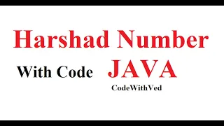 Harshad number Program to check Harshad number or not in java Harshad number in hindi java