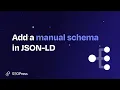 Add a manual schema in JSON LD