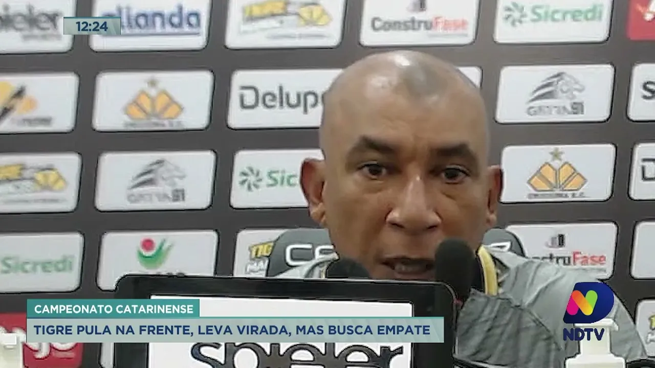 Criciúma sai na frente, sofre a virada mas consegue arrancar empate em duelo com o Brusque