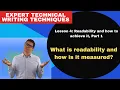 What is readability and how is it measured