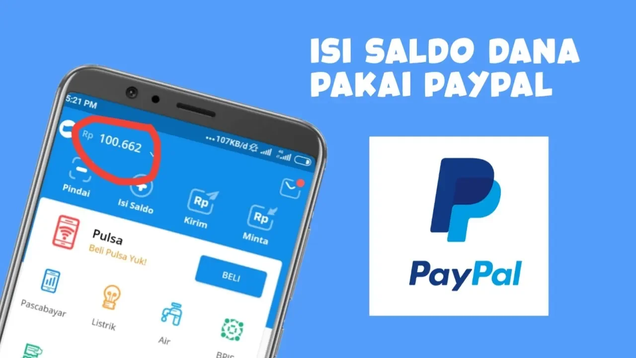Cara Isi Pulsa Menggunakan Saldo PayPal