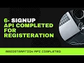 6 - Codeigniter 3 Sign Up api completed for registration part