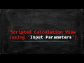 60 Scripted Calculation View Input Parameter