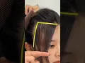easy technique to cut front hair bang front flick cutting