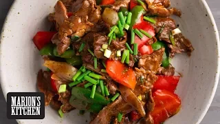 Simple Chinese Black Pepper Beef Stir Fry Recipe | Wok Wednesdays. 