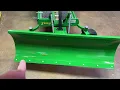 New snow plow kit for a zero turn John Deere lawnmower