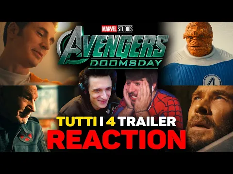 Video Thumbnail: AVENGERS: Doomsday ⏳REACTION a TUTTI i 4 TRAILER con ZANO