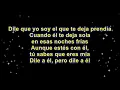 Nicky Jam - Dile a ÉL ( letra / lyrics )