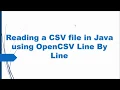 3 Reading a CSV file in Java using OpenCSV Line By Line Technology Shop