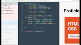 Learn Javascript slideToggle Javascript and the DOM