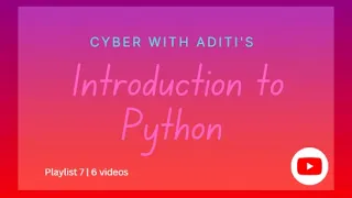 Escape sequences in Python 5 Introduction to Python