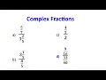 Simplifying Complex Fractions Step-by-Step Part 2