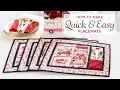 How to Make Quick Easy Placemats Shabby Fabrics