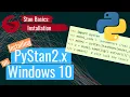 Installing PyStan2 x on Windows 10