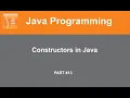 Part Constructor Default Constructor Parameterized Constructor Java Tutorial In Hindi