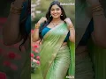 Download Lagu Green Saree Angel 😍🌿 Her Sweet Smile \u0026 Elegant Goodbye Will Melt Your Heart 💖✨ #shorts #ailookbook