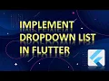 How to Implement DropDown List In Flutter