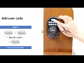 Hugolog Door Lock JU04 Keyless Entry Door Lock Door Locks with Keypads 20 Sets of User Code
