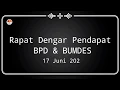Download Lagu Rapat Dengar Pendapat BPD dengan BUMDES Cibiru Wetan
