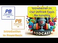 Introduction to User defined Types and File Handling - Podcast