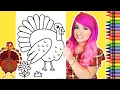 Coloring a Turkey Cute Animals Thanksgiving Fall Coloring Page Crayola Crayons