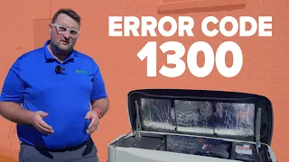 GENERAC Error Code 1300